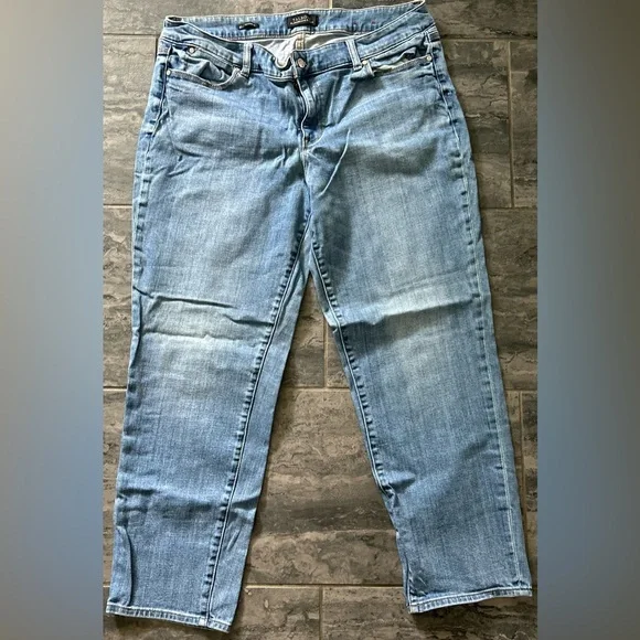 Talbots boyfriend, torrid distressed flare, JMS capris jeans lot bundle size 16 - Picture 2 of 10